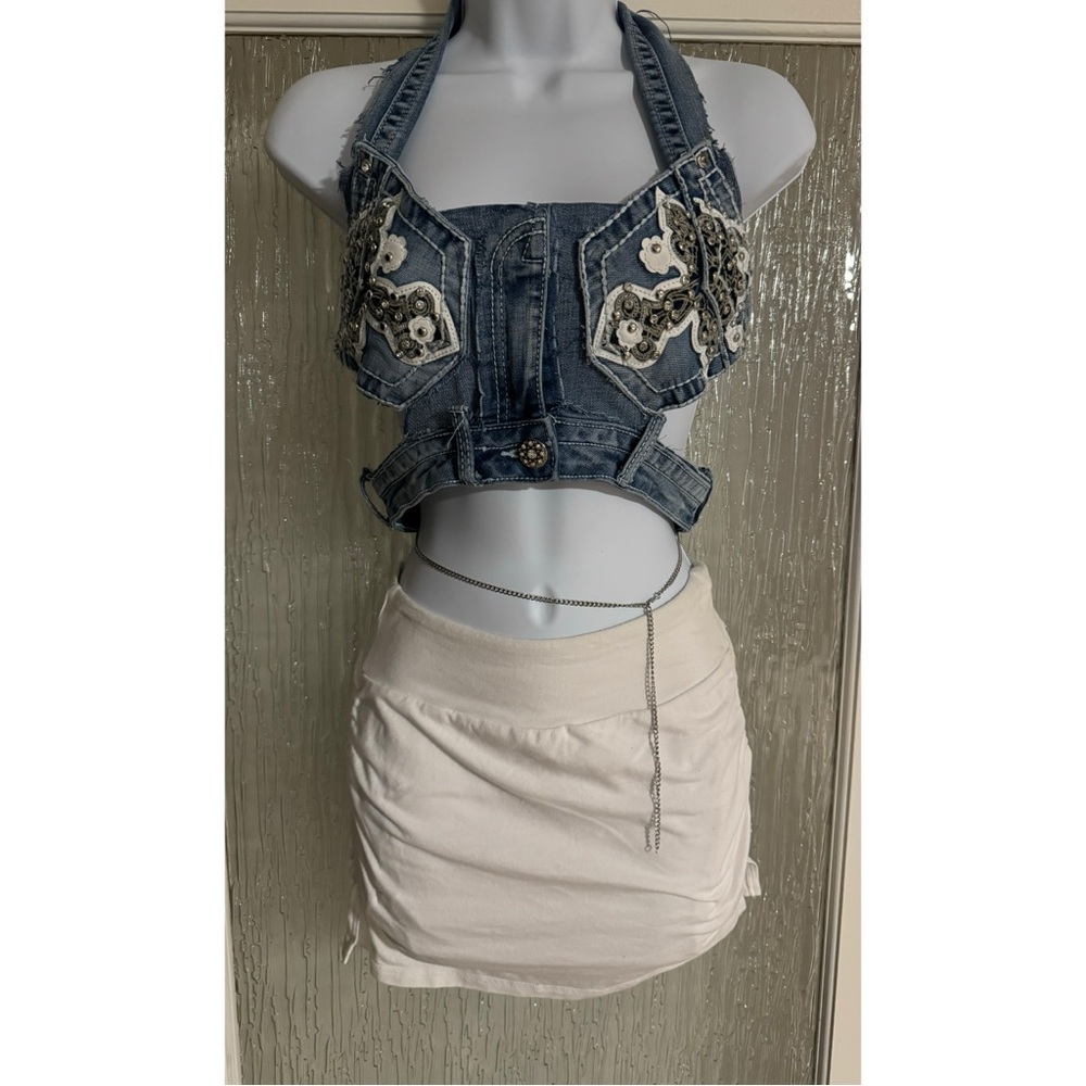 Unique, one of a kind Halter Top